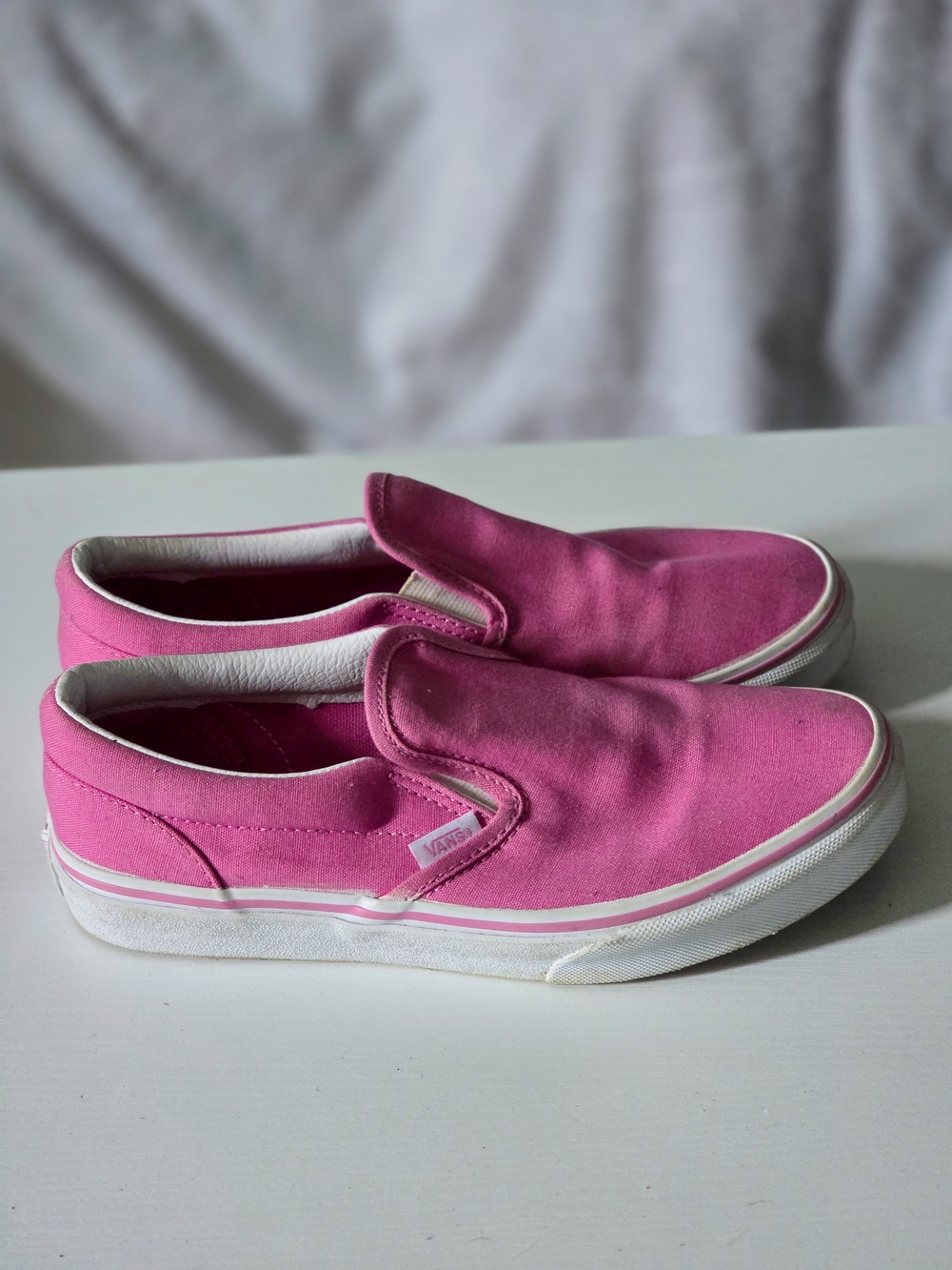 Vans Slip-On Canvas Shoes in Rare Orchid Pink Women's 7/Kid's 5.5